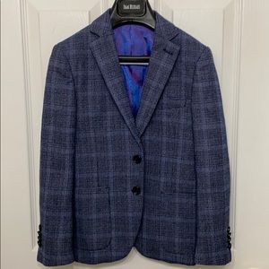 Blue patterned blazer
